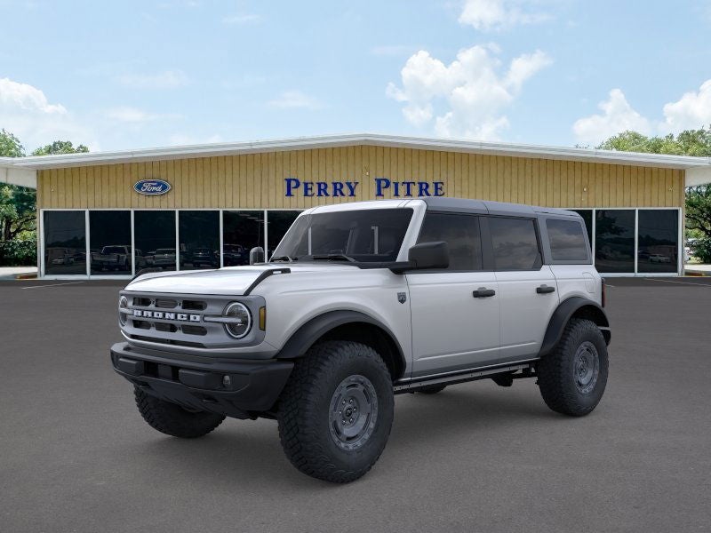2024 Ford Bronco Big Bend in Iconic Silver Metallic — front three-quarter view