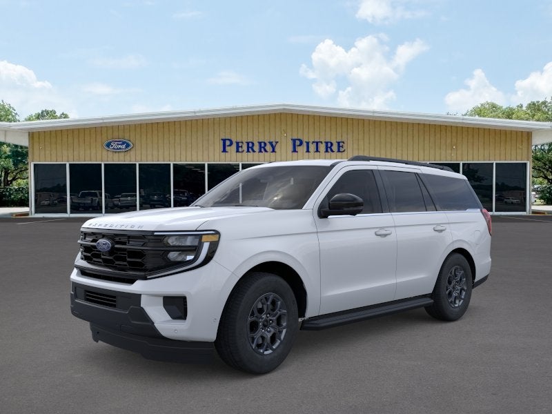 2026 Ford Expedition Active in Oxford White — front three-quarter view