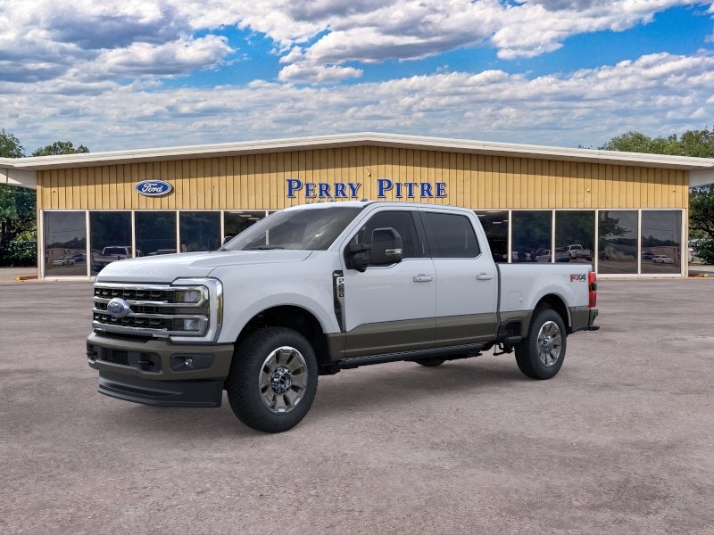 2026 Ford Super Duty F-250 King Ranch in Oxford White — front three-quarter view