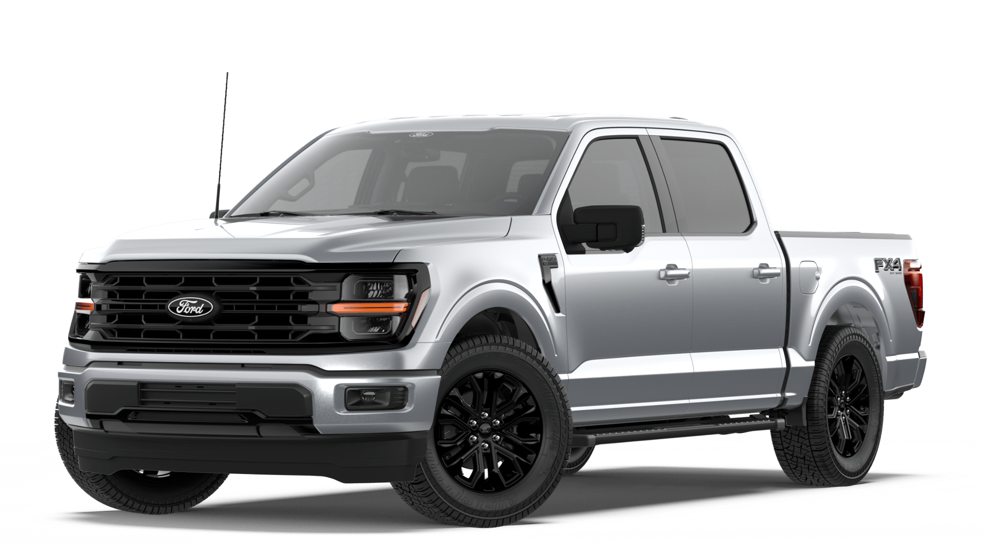 2026 Ford F-150 XLT in Iconic Silver Metallic — front three-quarter view