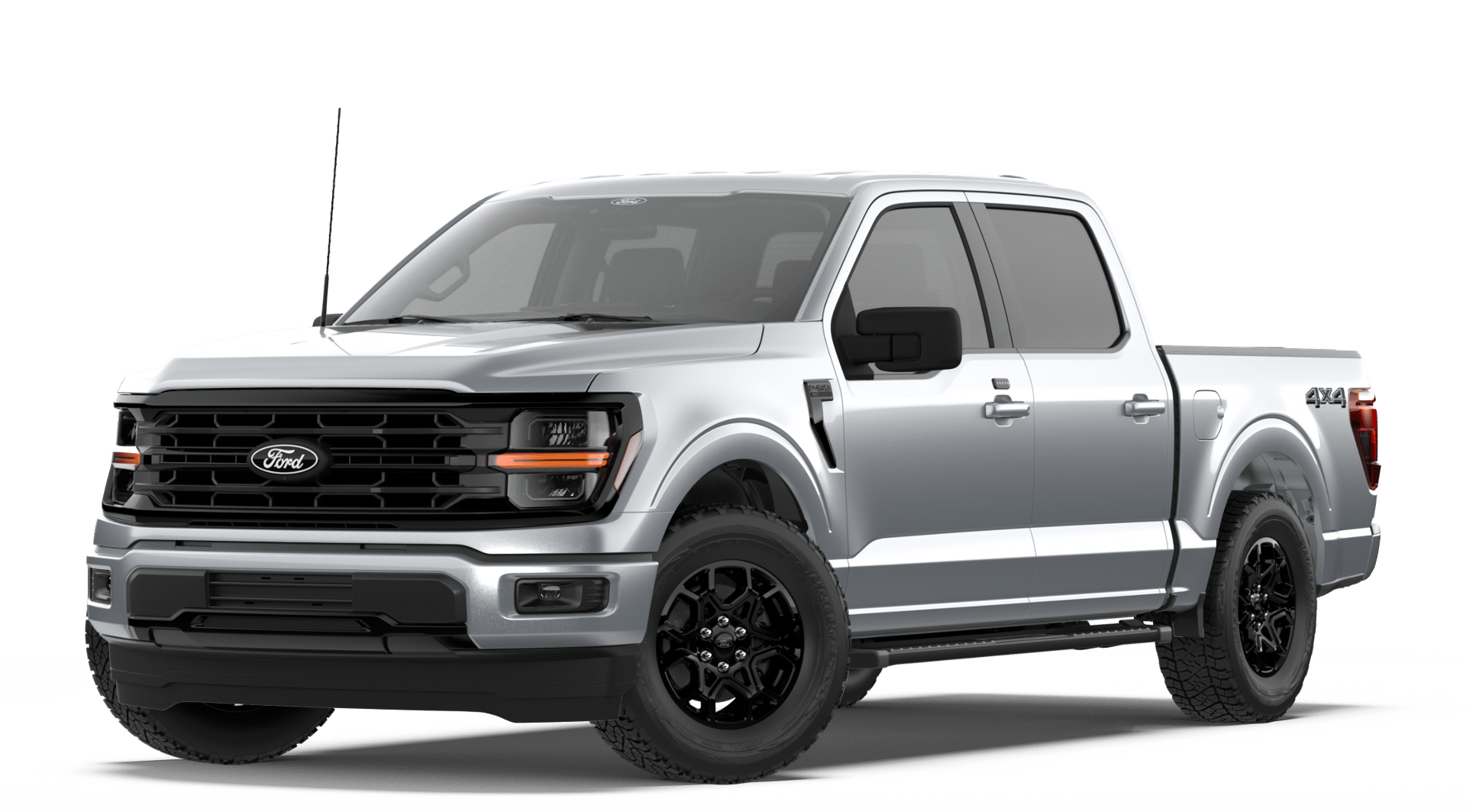 2026 Ford F-150 XLT in Iconic Silver Metallic — front three-quarter view