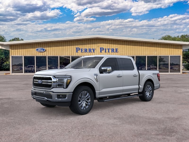 2026 Ford F-150 Lariat in Iconic Silver Metallic — front three-quarter view